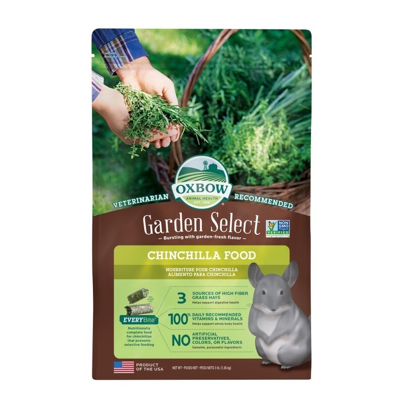 Oxbow Animal Health Garden Select Chinchilla Food