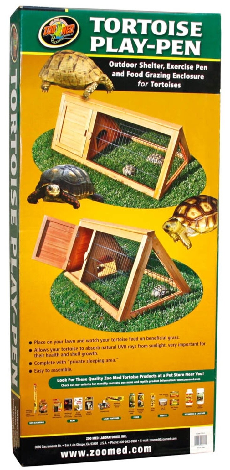 Zoo Med Tortoise Play Pen Brown, 1ea/39.5 In X 19 in