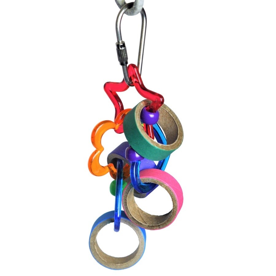 A &amp; E Cages Happy Beaks Keet Rings Bird Toy 1ea/One Size