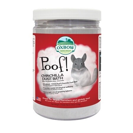 Oxbow Poof! Blue Cloud Chinchilla Dust 2.5#