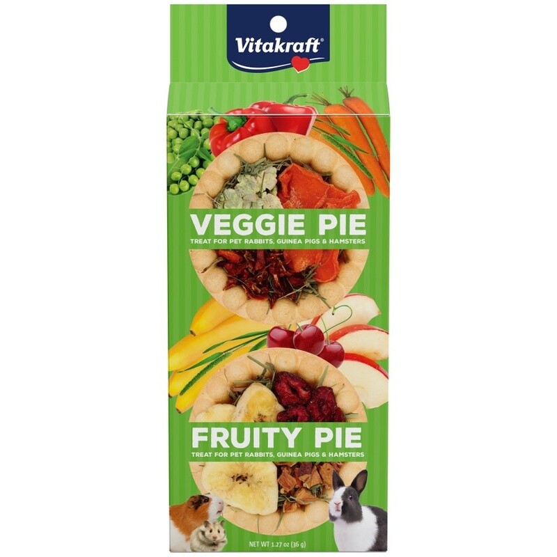 Vitakraft Veggie Pie &amp; Fruity Pie Small Animal Treat