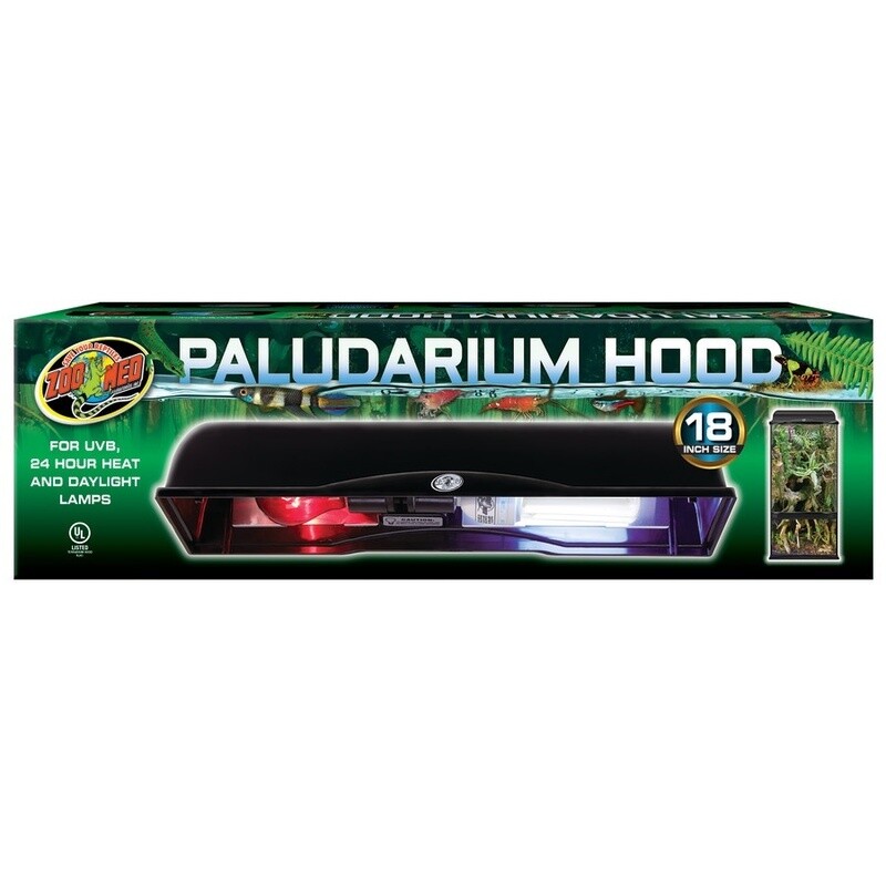 Zoo Med Paludarium Hood Black, 1ea/18 in