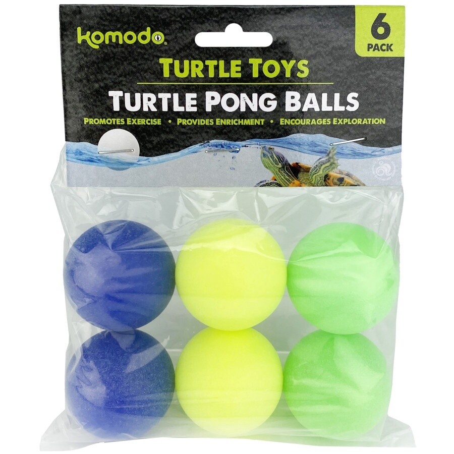 Komodo Ping Pong Balls Turtle Toys 1ea/6 pk