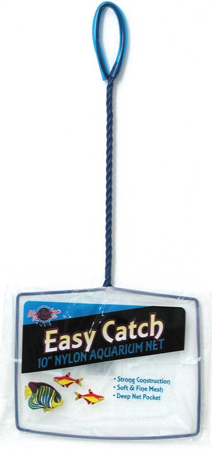 Blue Ribbon Pet Products Easy Catch Net Fine Mesh, Blue/White, 1ea/10 in