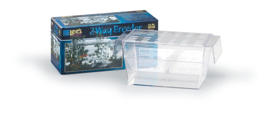 Lee&#39;s Aquarium &amp; Pet Products Two-Way/Guppy Breeder Clear, 1ea/SM