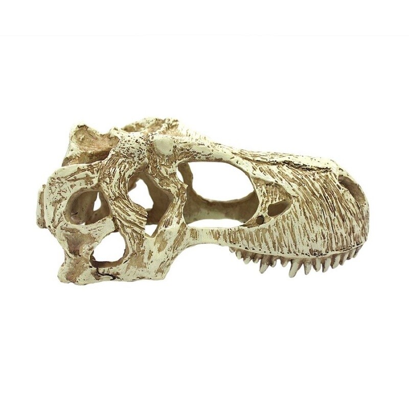 Komodo T-Rex Skull Reptile Hideout Tan, 1ea/XL