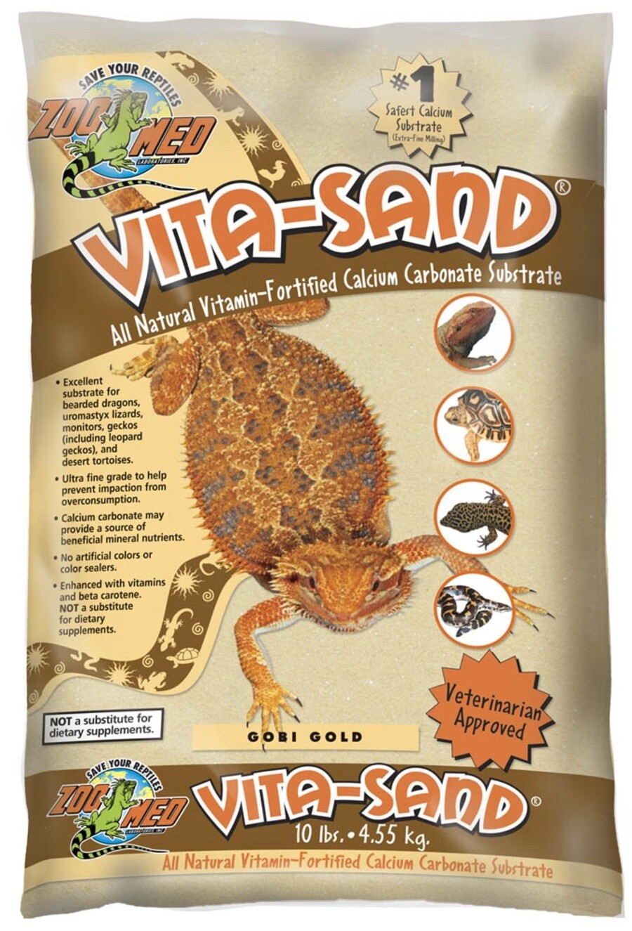 Zoo Med Vita-Sand Substrate Gold, 3ea/10 lb