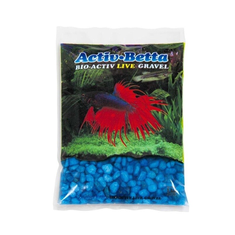 Activ-Betta Bio-Activ Live Betta Gravel Blue, 6ea/1 lb