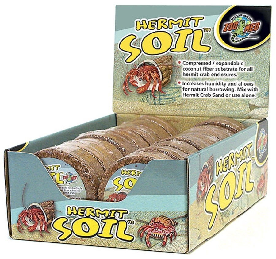 Zoo Med Hermit Soil Coconut Fiber Substrate Natural, 16ea/2 lb