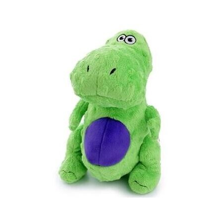 Worldwise goDog Dog Toy Just for Me T-Rex Green Small Dog