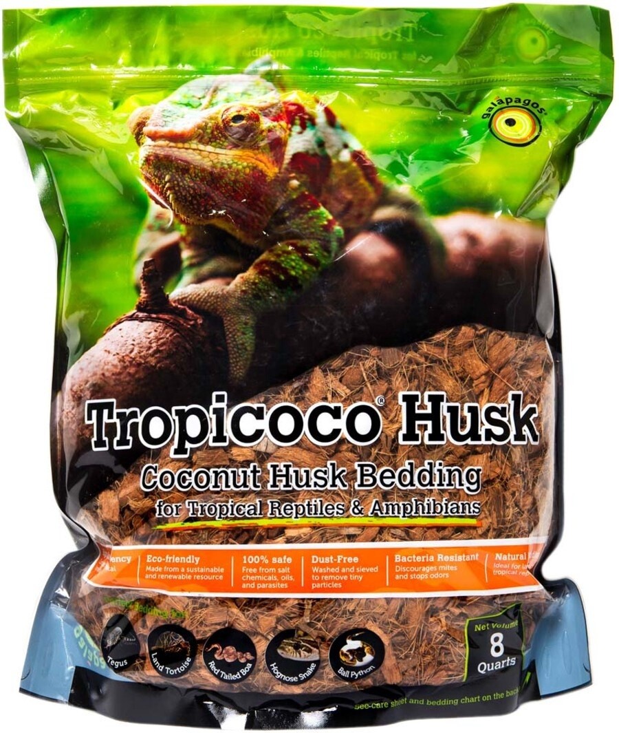 Galapagos Tropicoco Natural Coconut Husk Bedding Substrate Brown, 1ea/8 qt