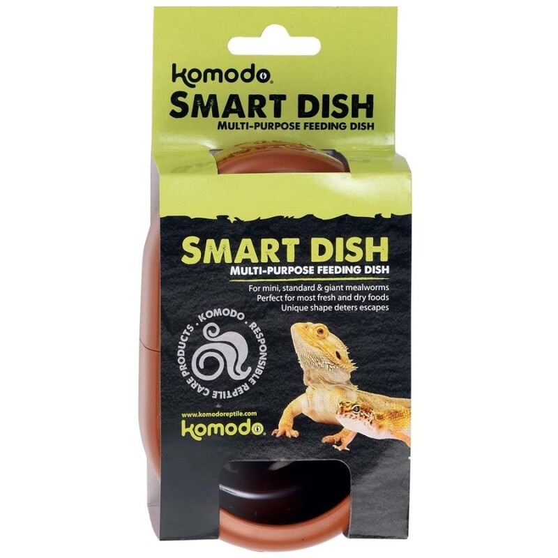 Komodo Smart Dish Multi-Purpose Feeding Dish Brown, 1ea/5 in