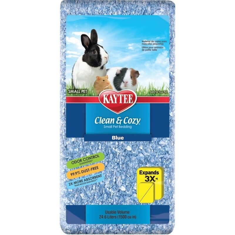 Kaytee Clean &amp; Cozy Blue Bedding Blue, 1ea/24.6 l