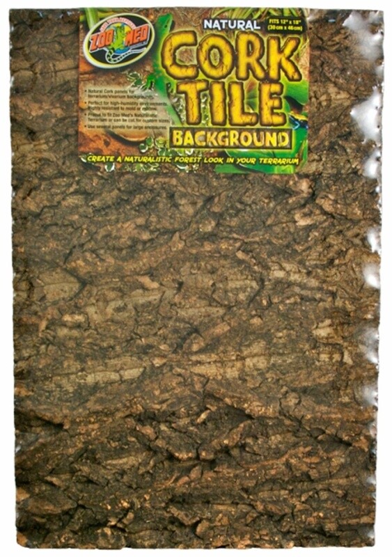 Zoo Med Natural Cork Tile Background Brown, 1ea/12In X 18 in, MD