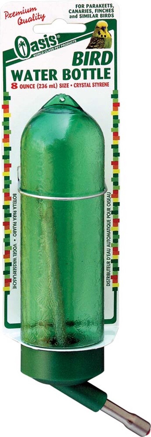 Oasis Bird Water Bottle Green, 1ea/8 oz