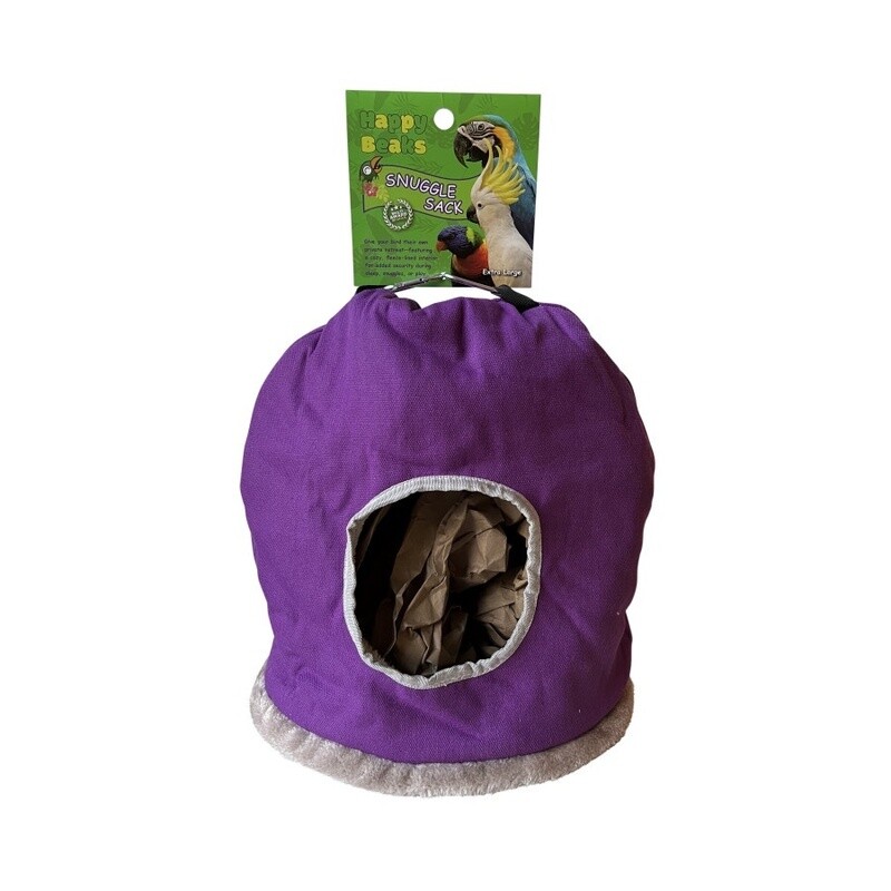 A &amp; E Cages Happy Beaks Snuggle Sack Bird Hut Assorted, 1ea/XL