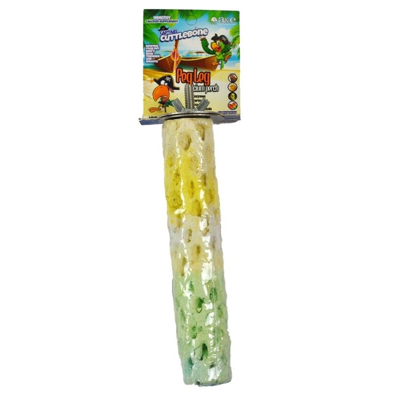 A &amp; E Cages Captain Cuttlebone Calcium Bird Perch 1ea/MD