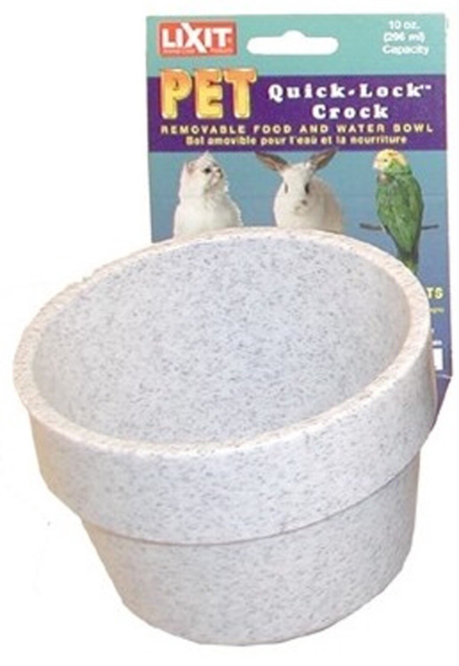 Lixit Quick Lock Crock Granite, 1ea/10 oz