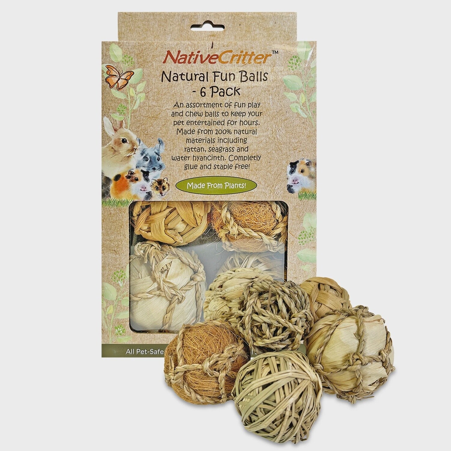Natural Fun Balls 6 Pack