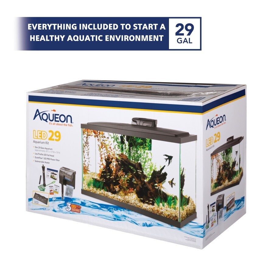 Aqueon Aquarium Starter Kit with LED Lighting 1ea/29