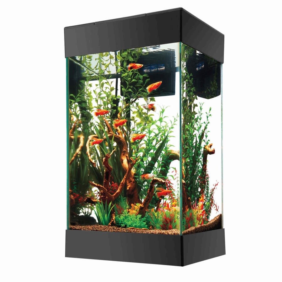 Aqueon Aquarium Starter Kit with LED Lighting 1ea/15 Column, Wrapped