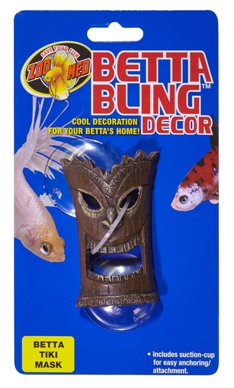 Zoo Med Betta Bling Tiki Mask Aquarium Ornament