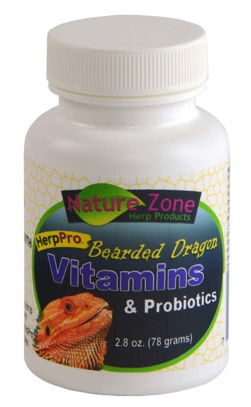 Nature Zone Bearded Dragon Vitamins &amp; Probiotics Supplement