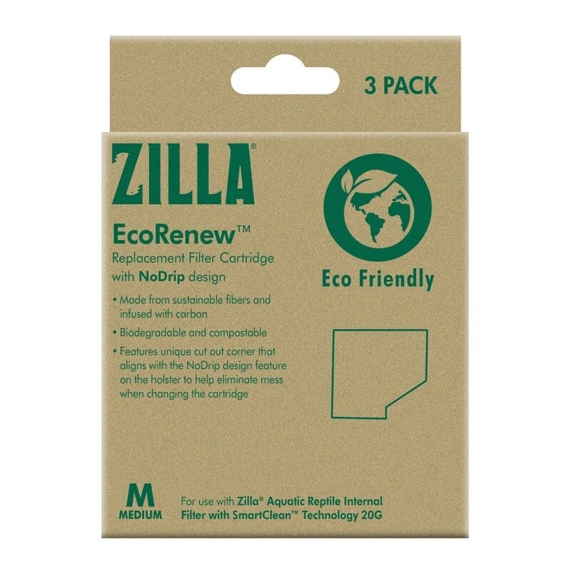 Zilla EcoRenew™ Filter Cartridges 1ea/Medium 3 pk