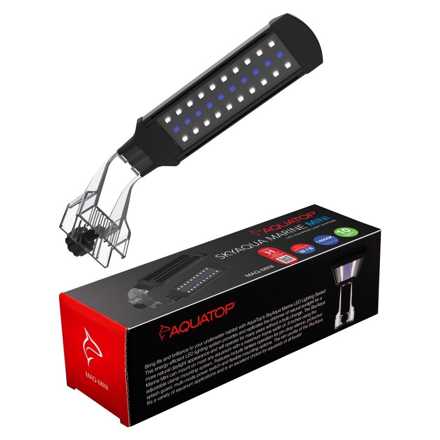 Aquatop SkyAqua Marine Mini LED Aquarium Light Fixture 1ea/10 W