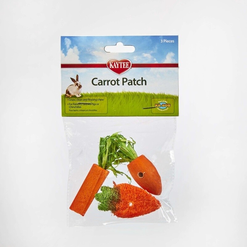 Kaytee Chew Toy Carrot Patch 1ea/3 pk