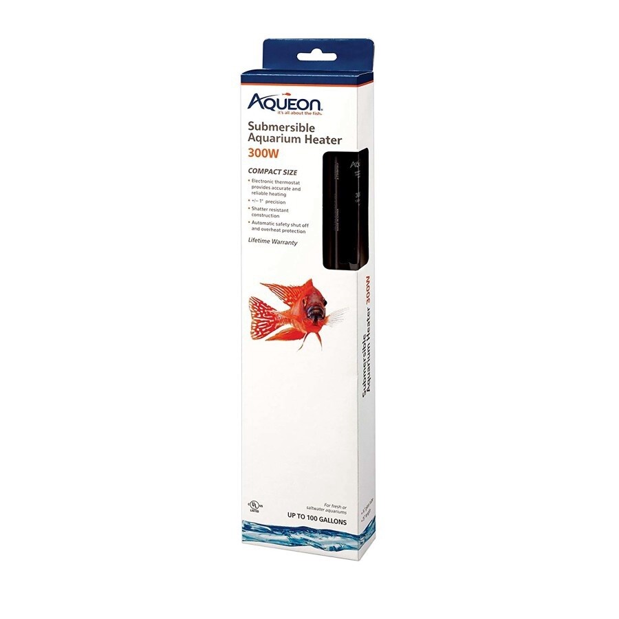 Aqueon Submersible Aquarium Heater, 1ea/300 W, Up To 100 gal