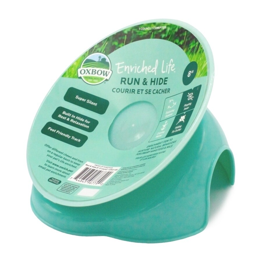 Oxbow Animal Health Enriched Life Small Animal Run &amp; Hide Mint Green, 1ea/8 in