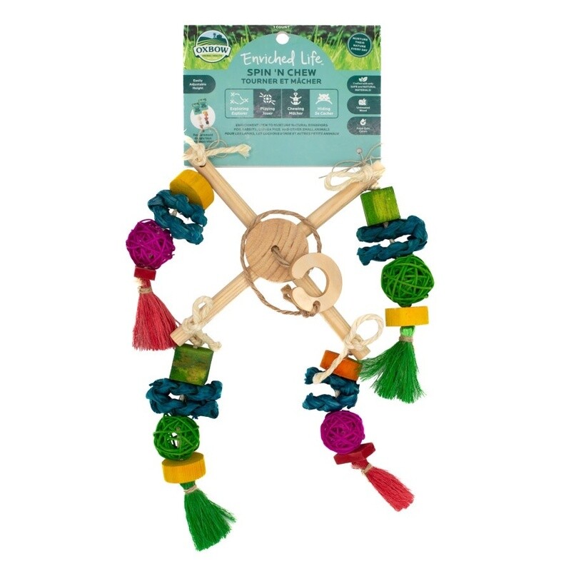 Oxbow Animal Health Enriched Life Spin &#39;n Chew Small Animal Chew Toy