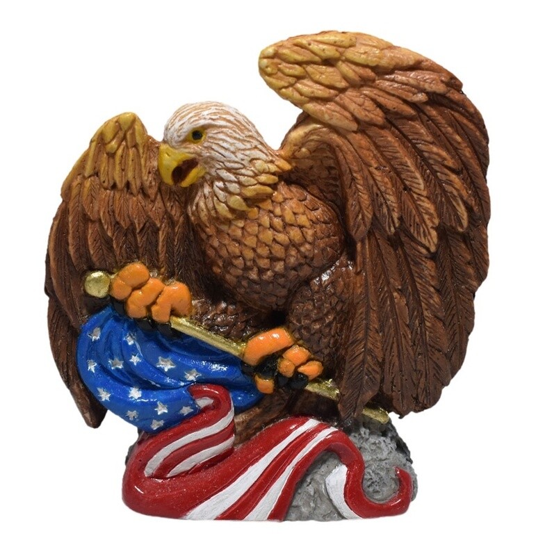 Hikari USA American Hero Series American Eagle Resin Ornament 1ea/4.5 in