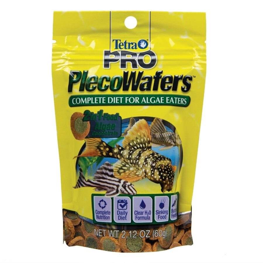 Tetra PRO PlecoWafers Vegetable Diet Fish Food 1ea/2.12 oz