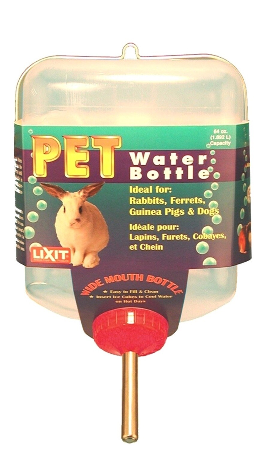 Lixit Square Opaque Water Bottle Rabbit White, Purple, 1ea