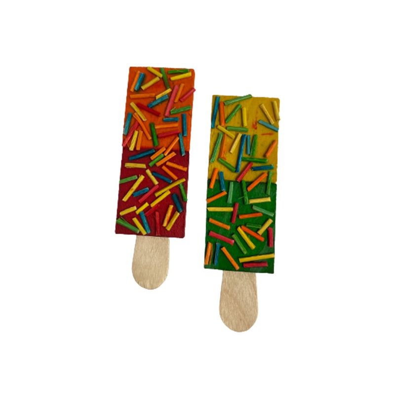A &amp; E Cages Nibbles Ice Cream w/Sprinklers Small Animal Chew Toy 1ea/One Size