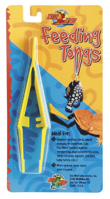 Zoo Med Deluxe High Quality Feeding Tongs Yellow, 1ea/6 in