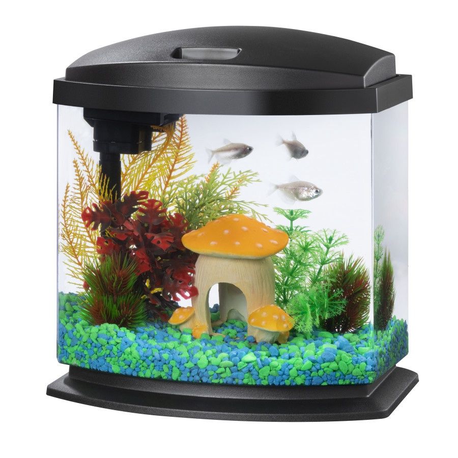 Aqueon LED MiniBow™ Kit with SmartClean™ Technology Black, 1ea/2.5 gal
