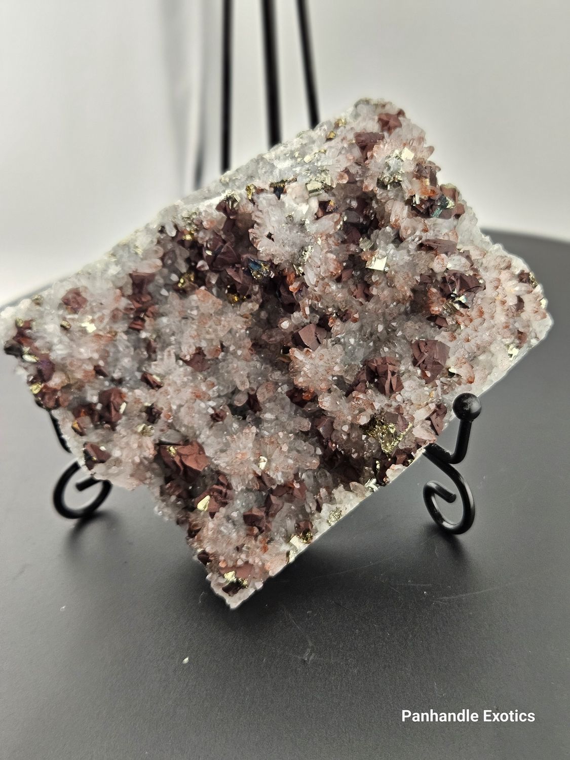 Red Quarts w/Pyrite