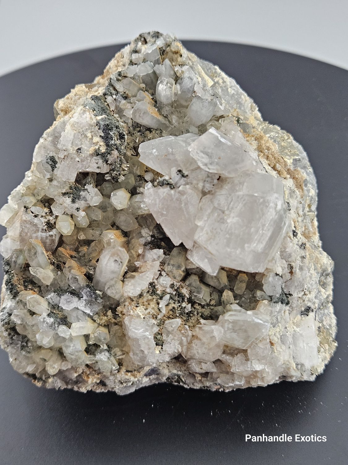 Clear Quartz, Epidote &amp; Pyrite.  Stunning piece!