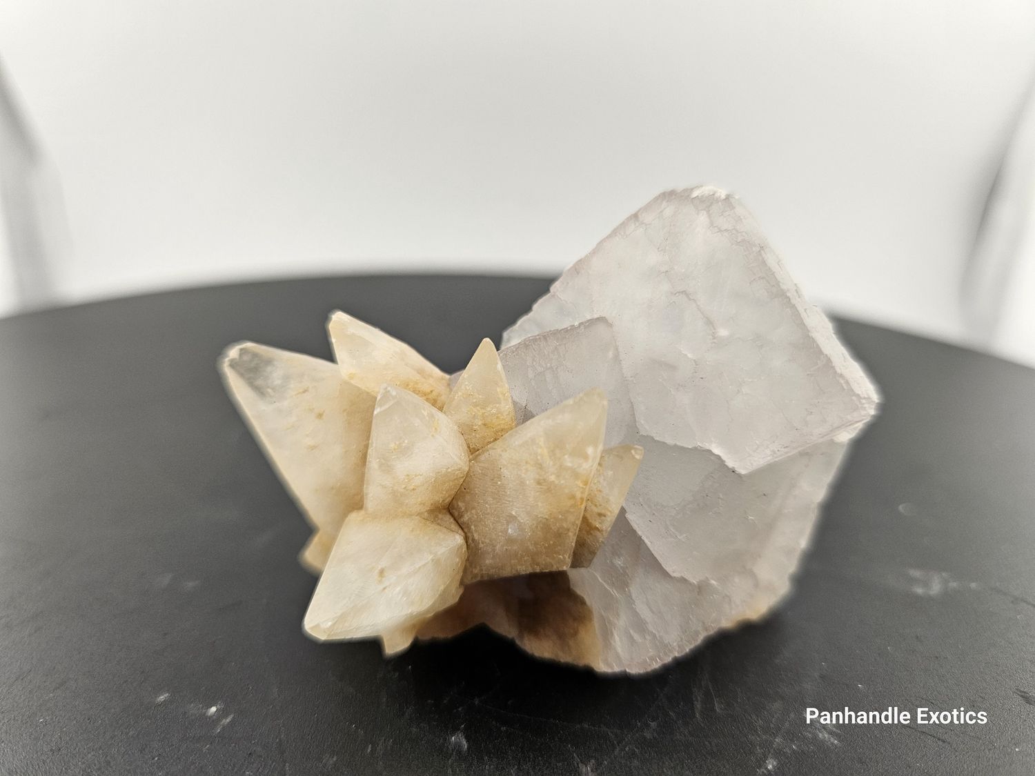 Dog-Tooth Calcite w/Quartz