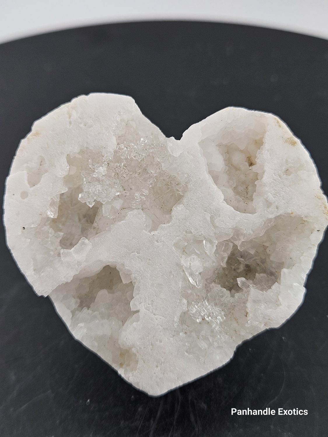 Quartz Geode Heart
