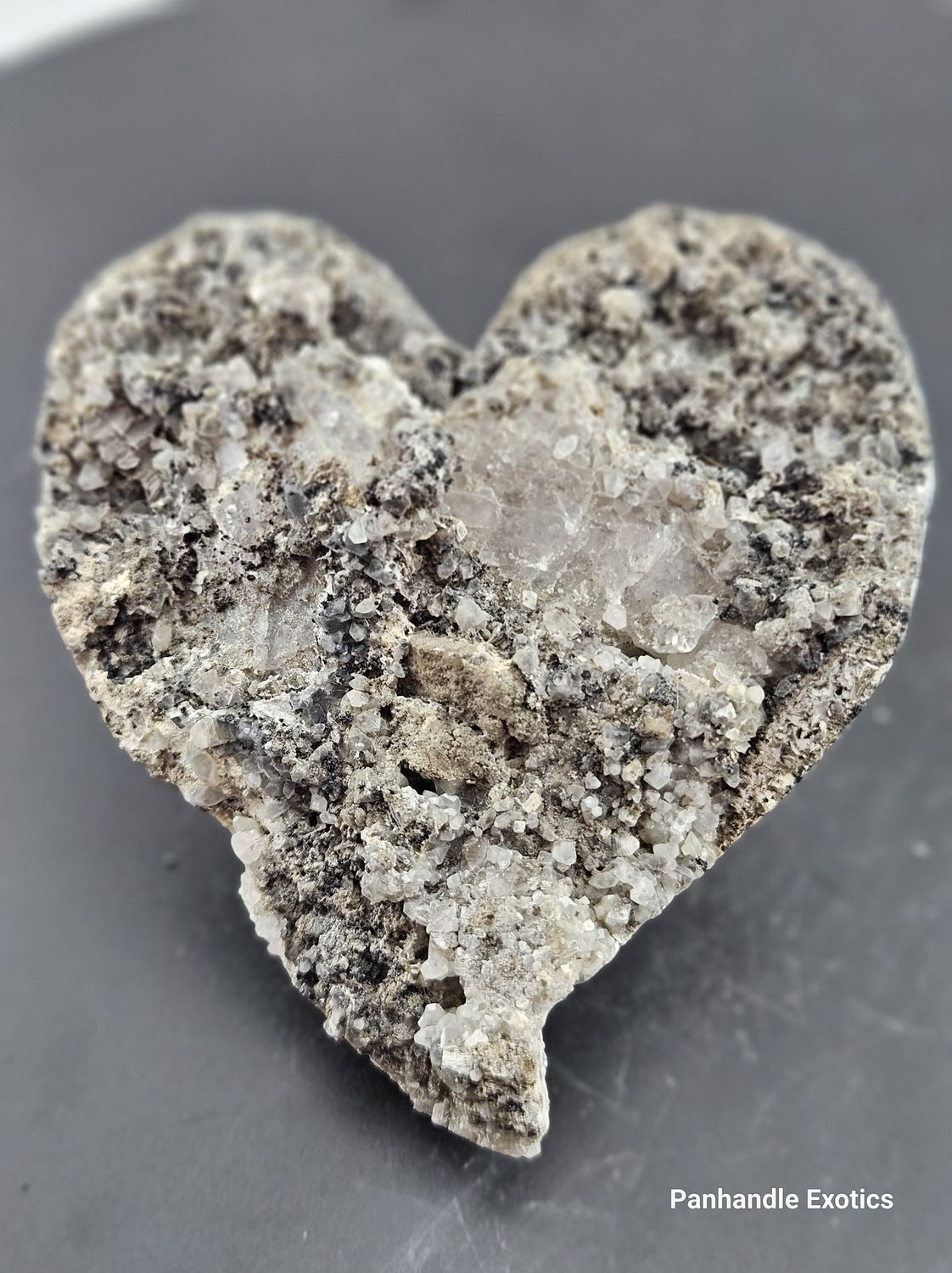 Epidote w/Quartz Heart