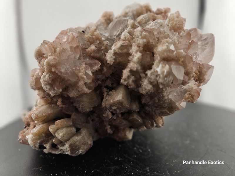 Pink Quartz w/Pyrite &amp; Calcite