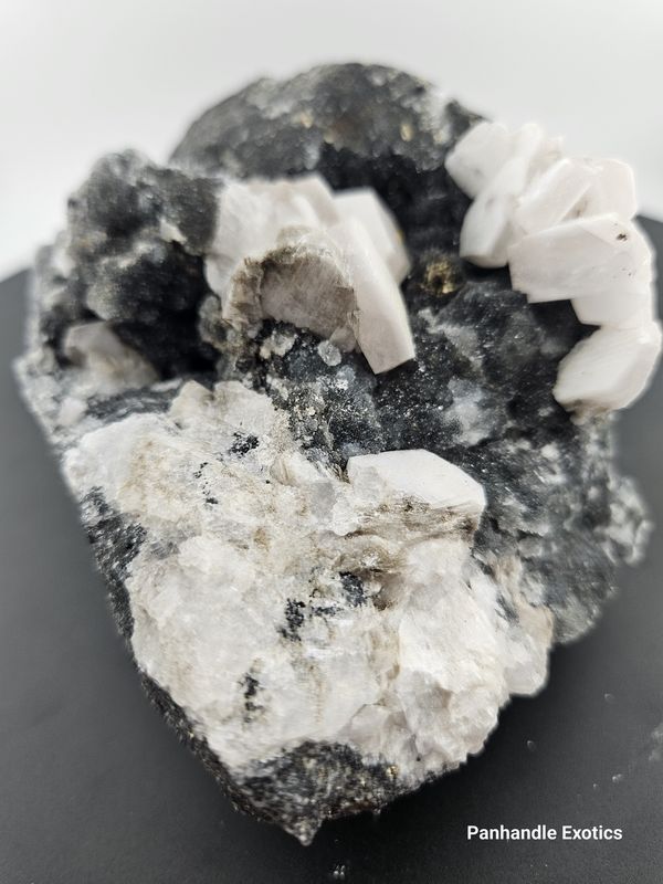 Druzy Quartz w/Calcite &amp; Pyrite