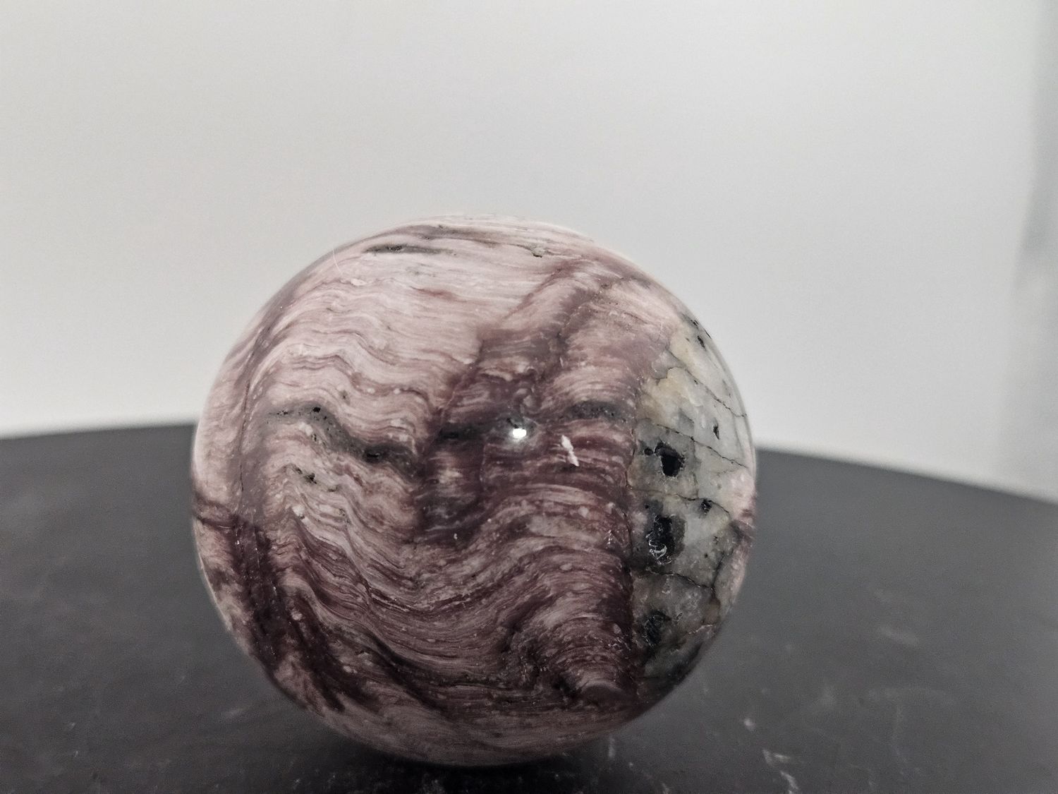 Polished, sphere