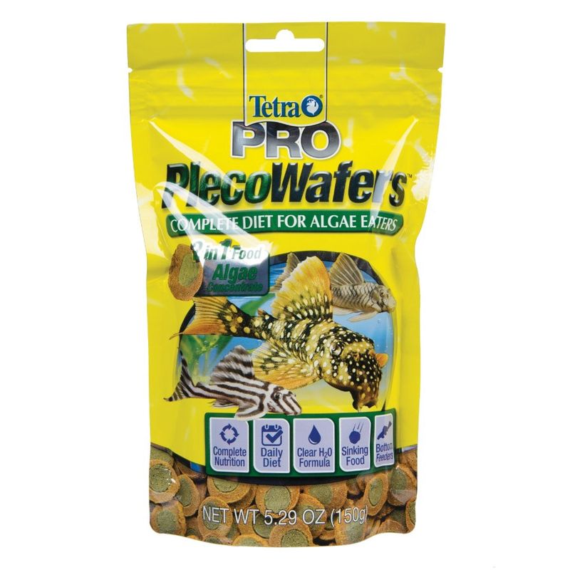 Tetra PRO PlecoWafers Vegetable Diet Fish Food 1ea/5.29 oz