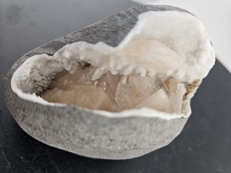 Stilbite Chalcedony Geode.  From India #2