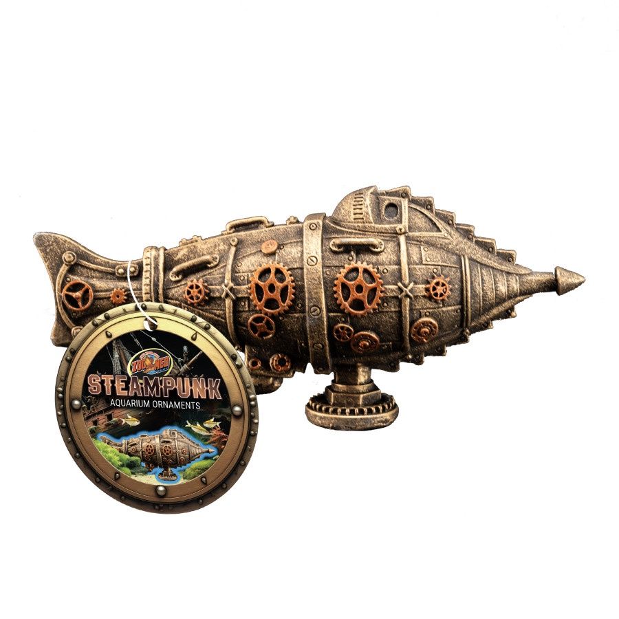 Zoo Med Steampunk Aquarium Ornaments Submarine Zoo Med Steampunk Aquarium Ornaments Submarine